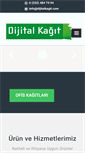 Mobile Screenshot of dijitalkagit.com
